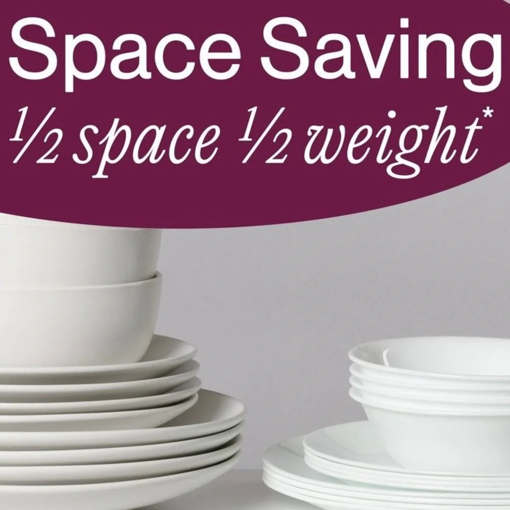 Corelle Francheska Dinnerware Set ✨ 16pc Set | vitrelle glass